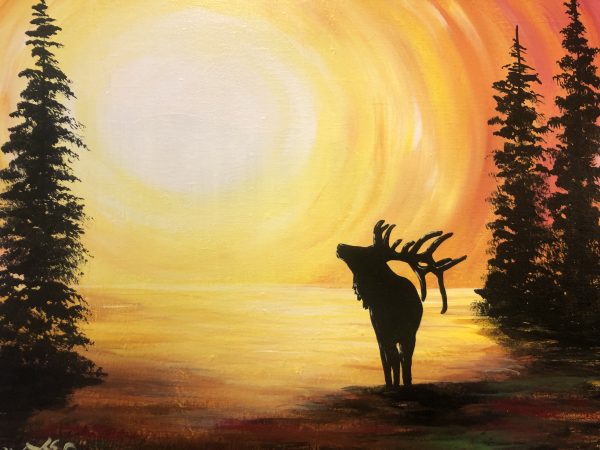 Sunset Elk