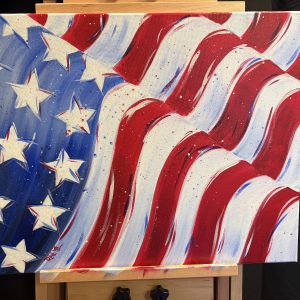 Grand Ol Flag - Original Acrylic - May 25, 2026 - Painted Live on Youtube