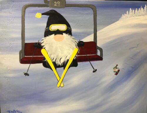 Skiing Gnome